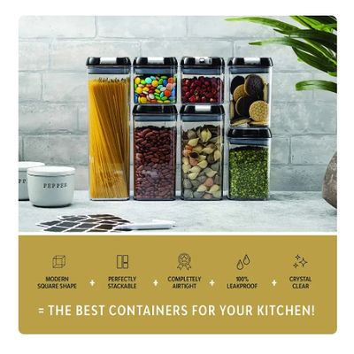 Imagen 2 del producto Juego De 7 Recipientes De Almacenamiento De Alimentos Herméticos