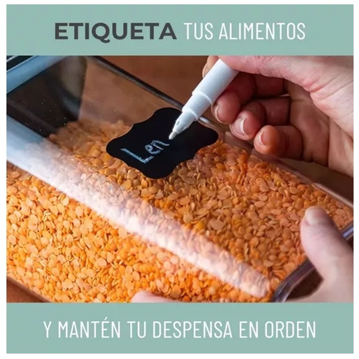 GENERICO - Juego De 5 Recipientes De Almacenamiento De Alimentos Herméticos