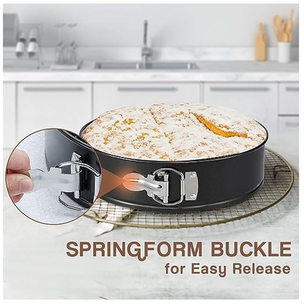 GENERICO - Juego De Moldes Antiadherentes 3 Piezas Molde Desmontable Redondos