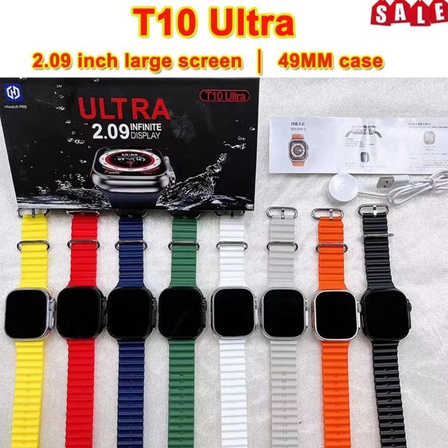 UNIVERSAL - reloj T10 Ultra Inteligente Smartwatch Azul / Realiza y Recibe Llamadas 2024