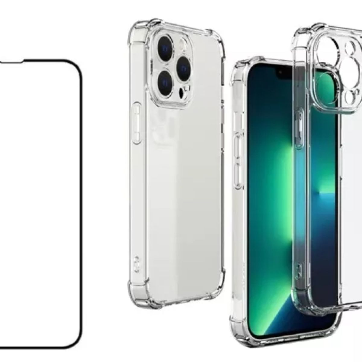 GENERICO - Carcasa Anti Golpes + Lamina Para iPhone 13 Pro