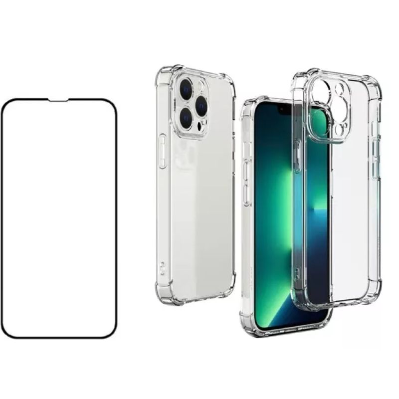GENERICO - Carcasa Anti Golpes + Lamina Para iPhone 13 Pro