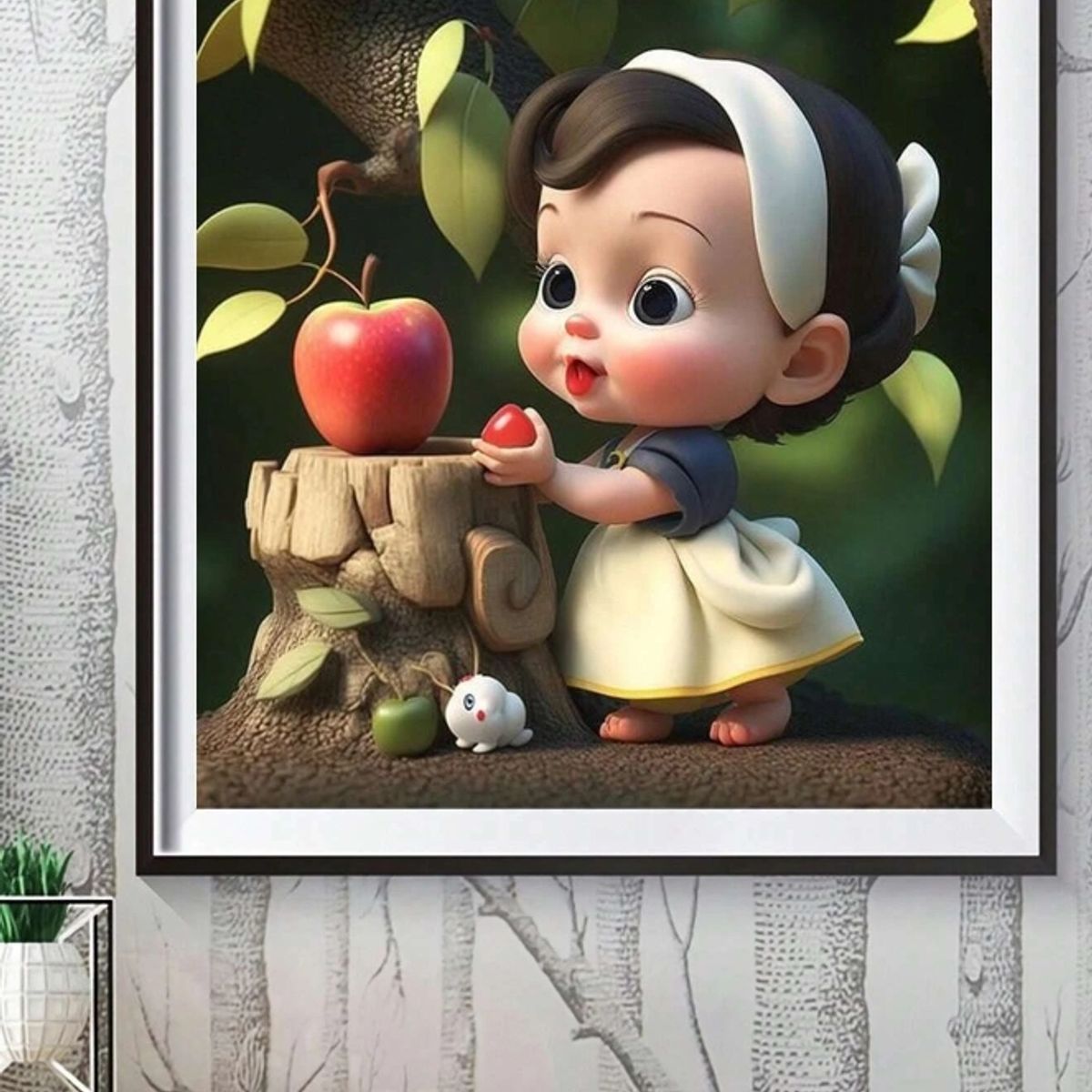 GENERICO - Kit Painting Diamong o Pintura diamante estampado de niña