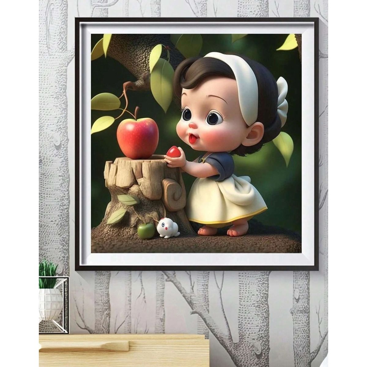 GENERICO - Kit Painting Diamong o Pintura diamante estampado de niña