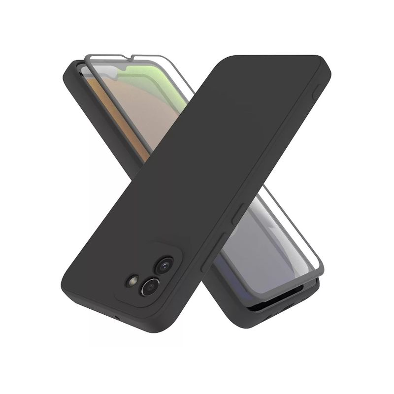 GENERICO - Carcasa Silicona Para Samsung A03 + Lamina Completa