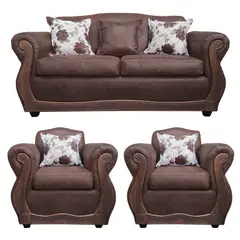 AMERICA DECORA - Living 3-1-1 Grand Santi Envejecido Café X