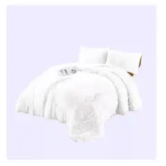 GENERICO - Cobertor Plumón Invierno Chiporro Liso Peludo Cama 2 Plazas Blanco