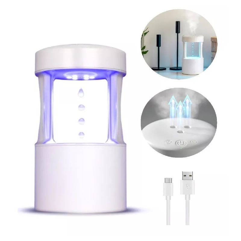 GENERICO - Humidificador Ultrasonico Aromaterapia Difusor Antigravedad