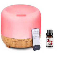 GENERICO - Humidificador Difusor Lampara Madera De Humidificadores + 1 Esencia