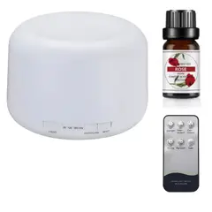 GENERICO - Humidificador Ultrasonico Aire Difusor 500ml + 1 Esencia