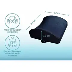 GENERICO - Almohada Cojin Cervical Memoria Ortopedico Lumbar Ergonomica