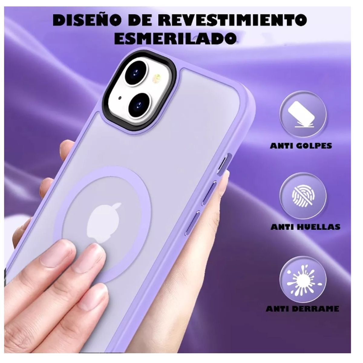 GENERICO - Carcasa Mate Para iPhone13 Funda Magnética Traslucida