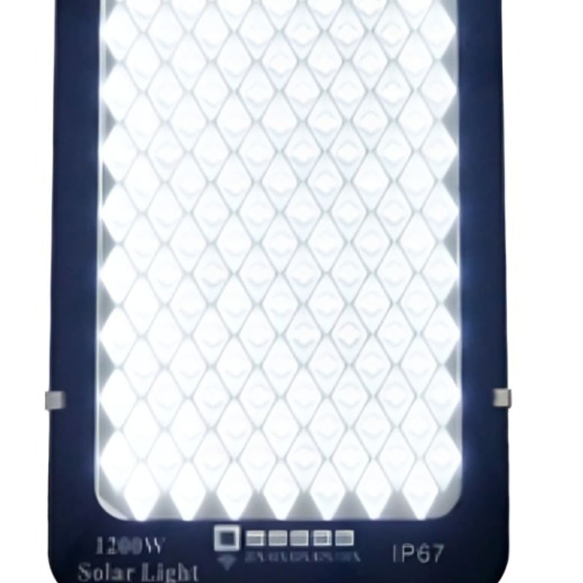 OEM - FOCO CON BRAZO SOLAR 1200W 688 LED 1 PLACA METAL