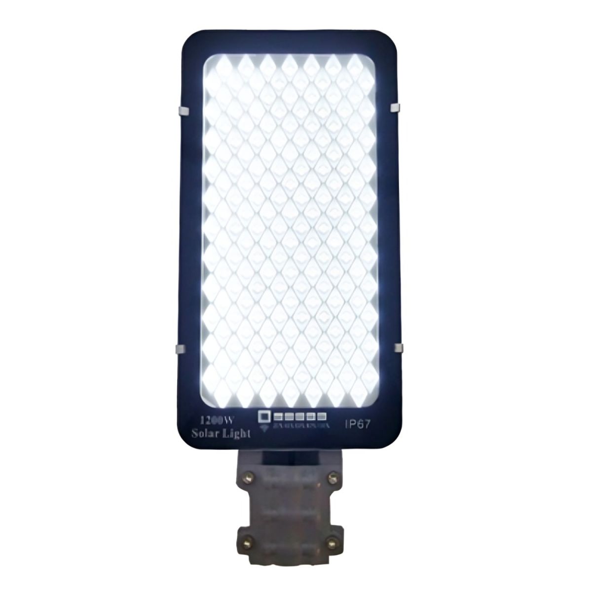 OEM - FOCO CON BRAZO SOLAR 1200W 688 LED 1 PLACA METAL