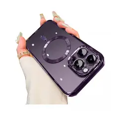 GENERICO - Carcasa Magsafe Protector De Camara Para iPhone 12 Morado