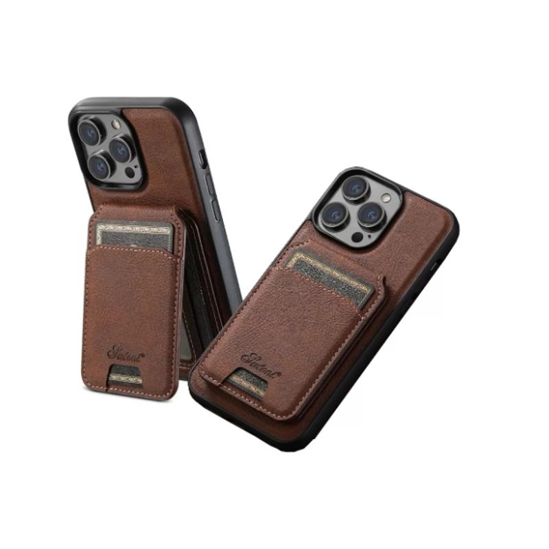 GENERICO - Carcasa Cuero Para iPhone Más Billetera IPHONE 15