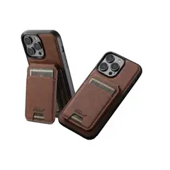 GENERICO - Carcasa Cuero Para iPhone Más Billetera IPHONE 15