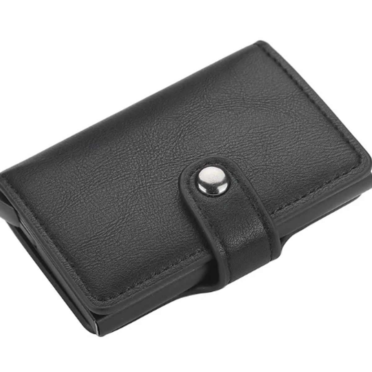 GENERICO - Billetera Tarjetero Cuero Pu Minimalista Hombre Mujer Rfid