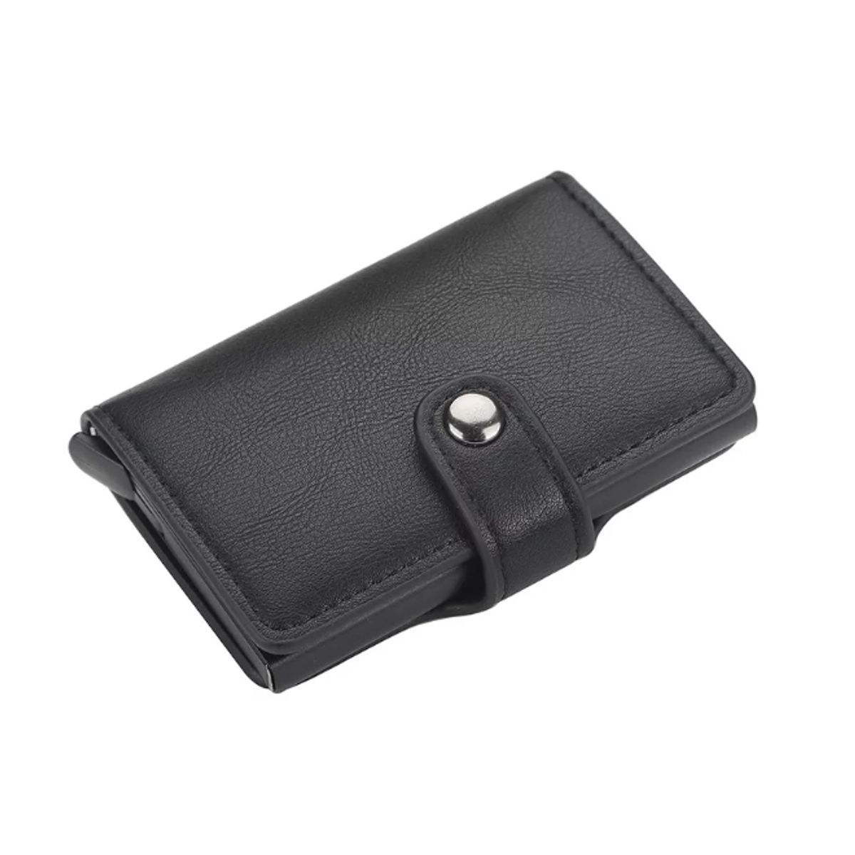 GENERICO - Billetera Tarjetero Cuero Pu Minimalista Hombre Mujer Rfid