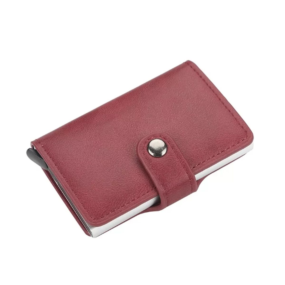 GENERICO - Billetera Tarjetero Cuero Pu Minimalista Hombre Mujer Rfid