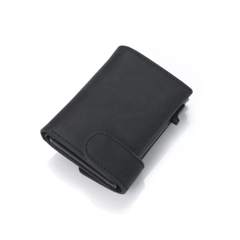 GENERICO - Billetera Tarjetero Rfid Cuero Legitimo Hombre Mujer Minimal