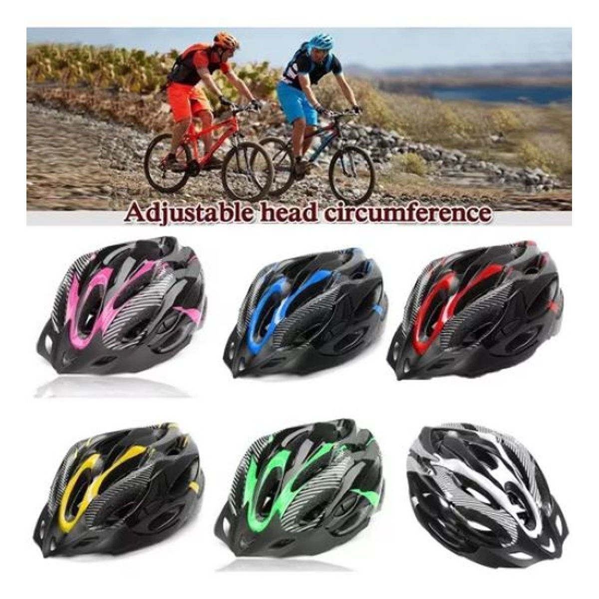 GENERICO - Casco Bicicleta Adulto  Transpirable blanco