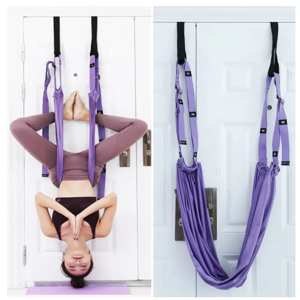 GENERICO - Hamaca Aérea De Estiramiento Adecuado Para Cross-Fit Yoga Y Clases De Fitness