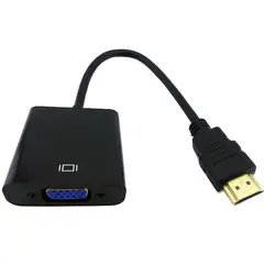 OEM - CONVERTIDOR CABLE DE HDMI A VGA ALTA RESOLUCION EN BOLSA