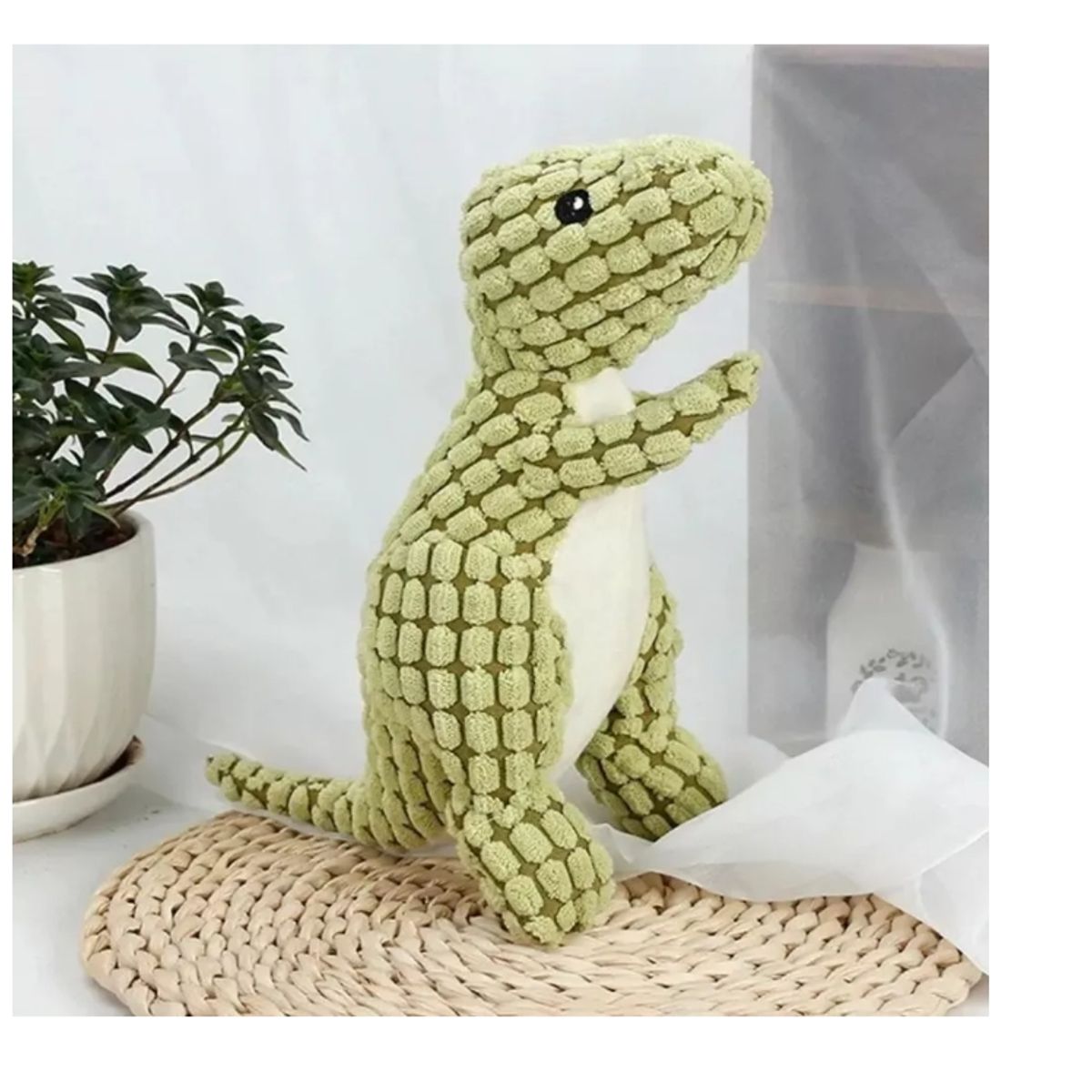 GENERICO - Juguete Para Mascota Peluche Dinosaurio Con Sonido