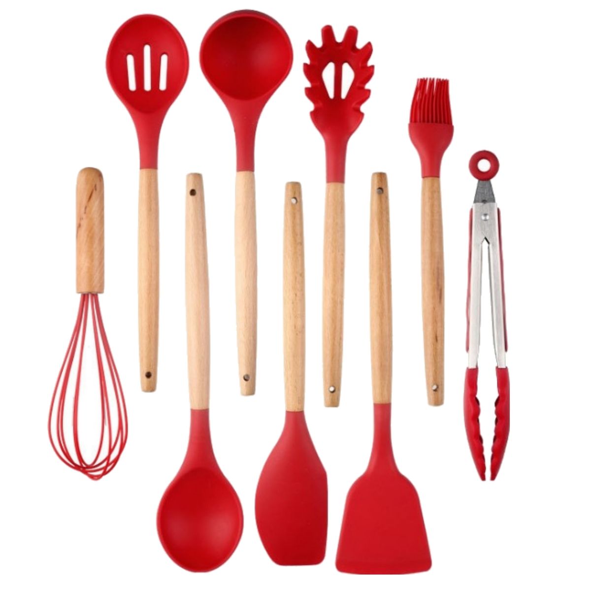 GENERICO - Juegos utensilios silicona para cocina 10 piez. Herramientas de cocina
