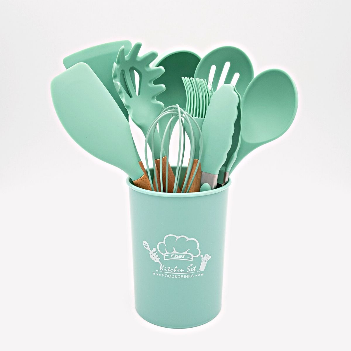 GENERICO - Juegos utensilios silicona para cocina 10 piez. Herramientas de cocina