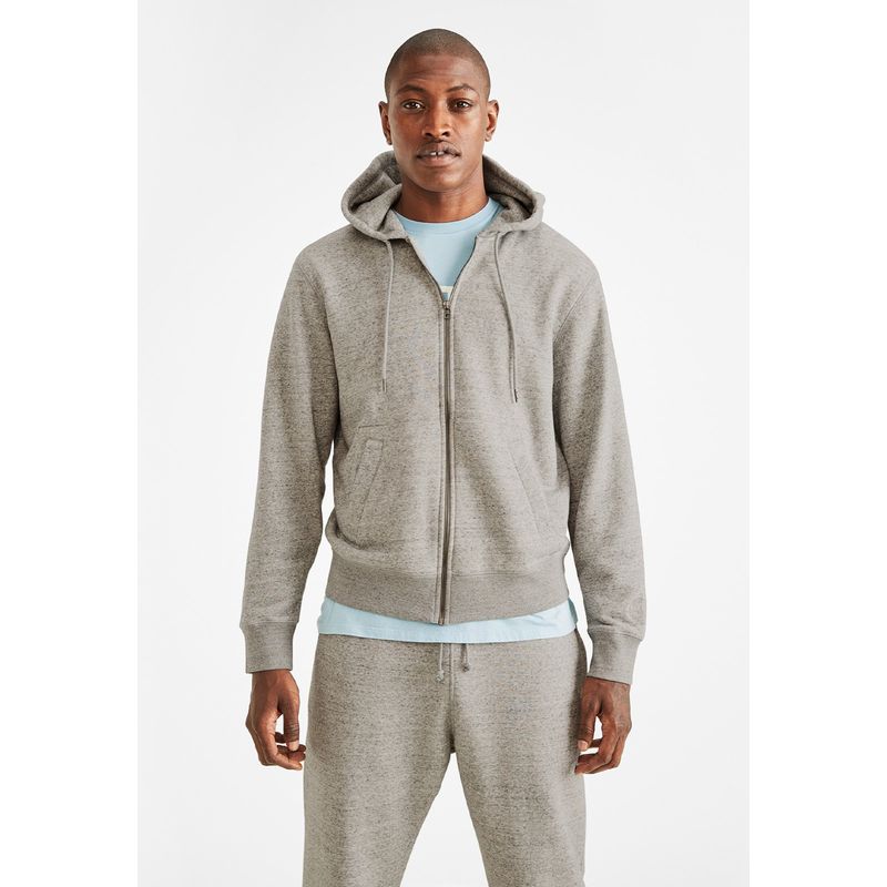 DOCKERS - Polerón Full Zip Hoodie Standard Fit Gris Dockers