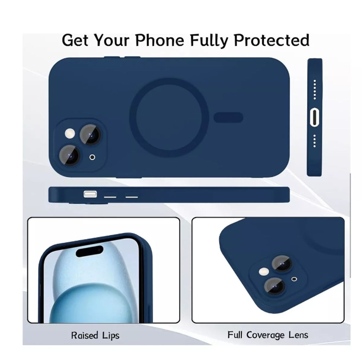 GENERICO - Carcasa Metalizada Para iPhone 15 Metalizada Con Lente Cámaras