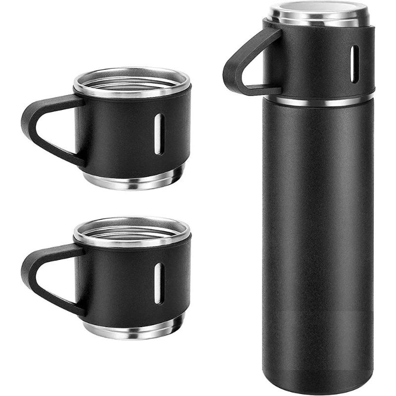 GENERICO - Set Termos Para Agua Caliente y fría Termo + 2 Tazas 500 Ml