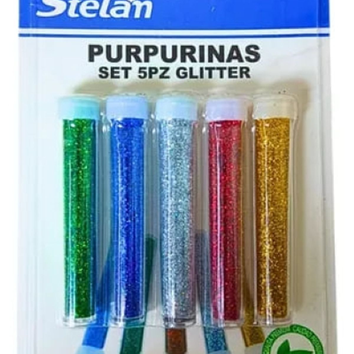 GENERICO - Purpurina Glitter De Colores 5 Unidades