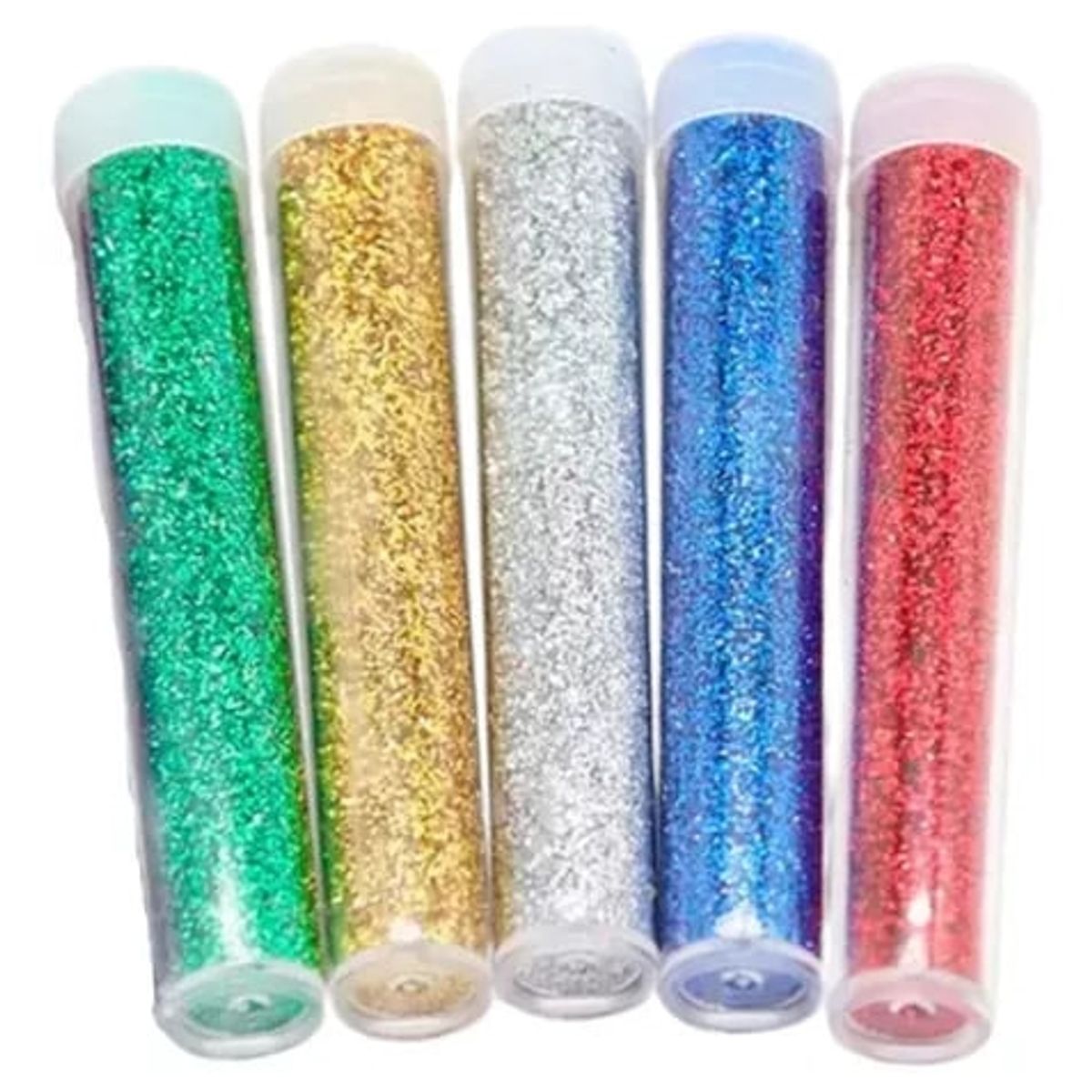 GENERICO - Purpurina Glitter De Colores 5 Unidades