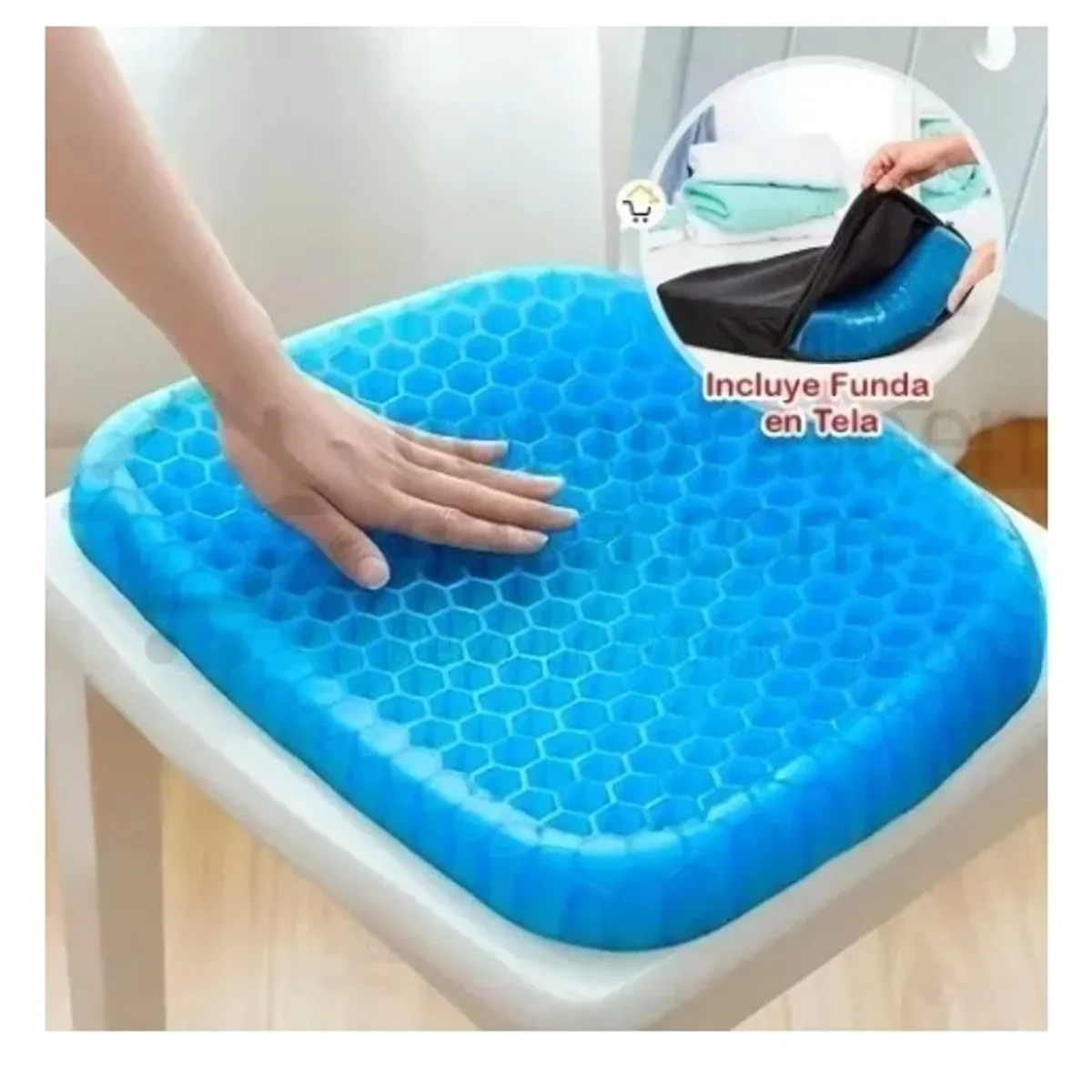 GENERICO - Cojin De Gel Para Asiento Anatómica Electrohome Confor