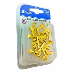 GENERICO - Encuadernadores Dorados De 2.5 cm X 25 Unidades