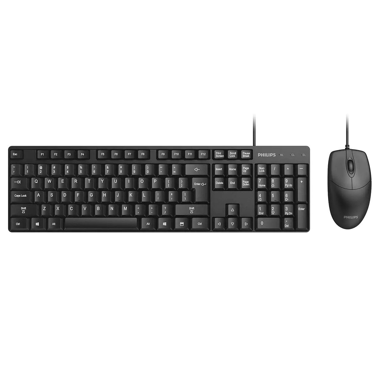 PHILIPS - Kit Combo Teclado y Mouse Philips C224 SPT6254