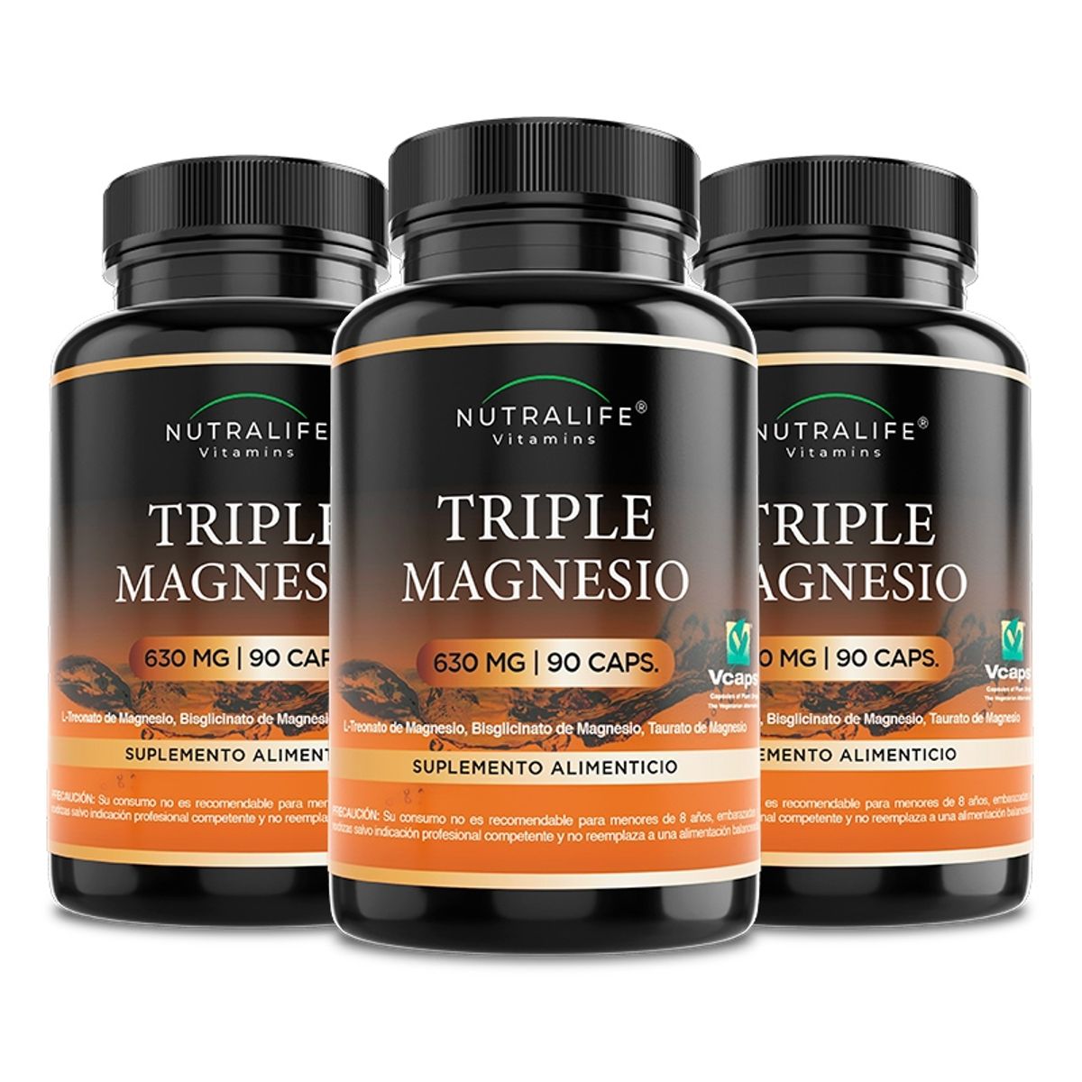 NUTRALIFE - Triple Magnesio : Treonato + Bisglicinato + Taurato Lf 270 Caps 3x90