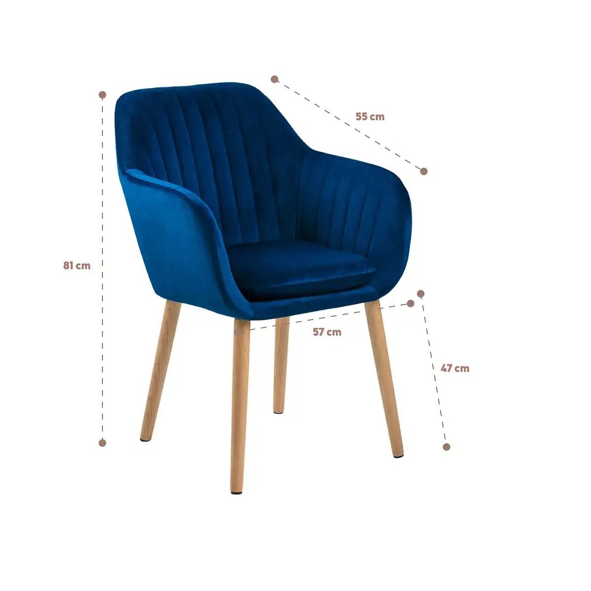 GENERICO - Pack 2 Sitial Diamond Azul