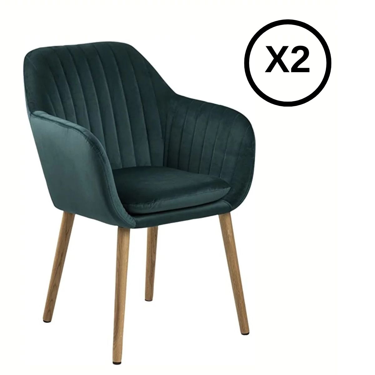 GENERICO - Pack 2 Sitial Diamond Verde