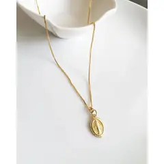 JOYAS VALDES GARCIA - Collar Virgen de los Rayos baño oro