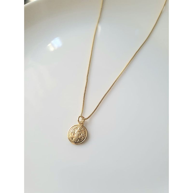 JOYAS VALDES GARCIA - Collar San Benito baño oro