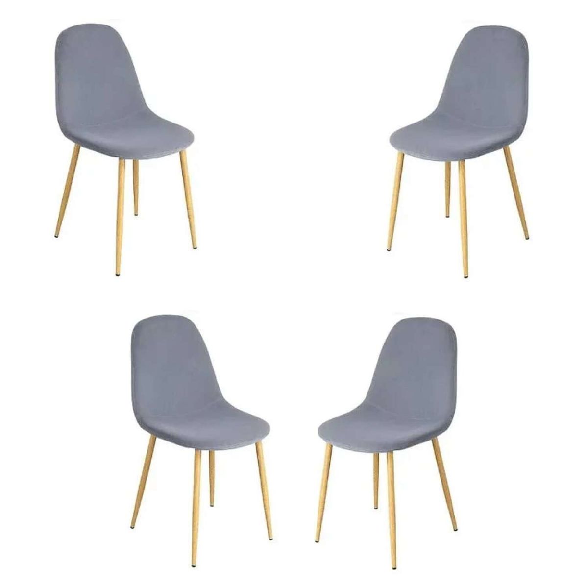 GENERICO - Comedor Paris Redondo Para 4 Personas 100cm Gris