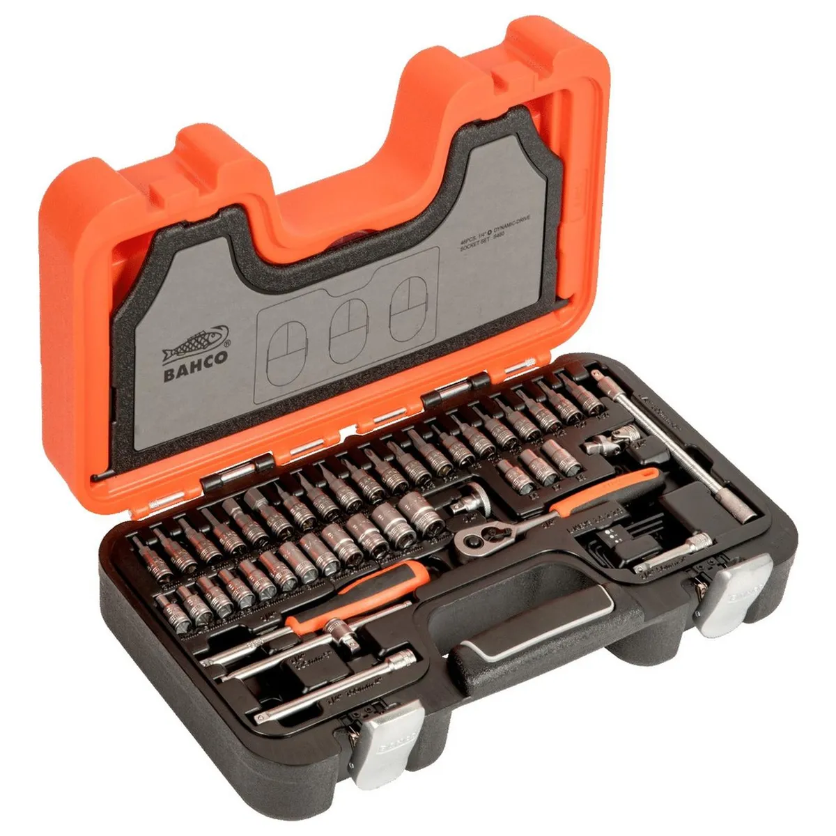 BAHCO - Juego De 46 Herramientas Dados Y Puntas 14 S460 Bahco
