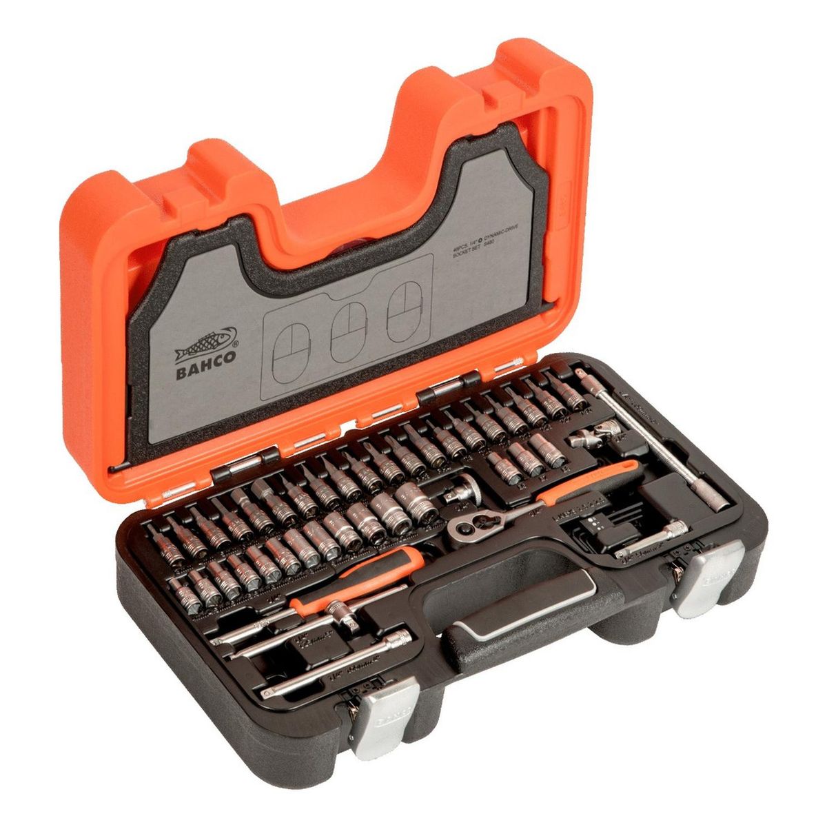 BAHCO - Juego De 46 Herramientas Dados Y Puntas 14 S460 Bahco