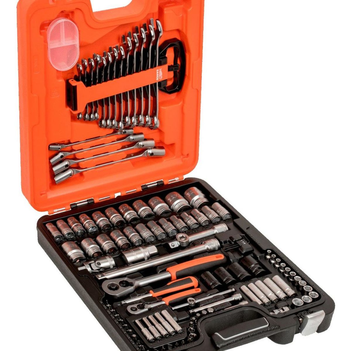 BAHCO - Juego 106 Herramientas Llaves Y Dados 14 Y 12 S106 Bahco