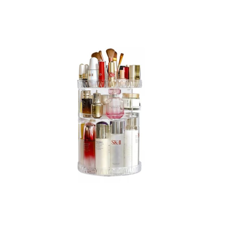 GENERICO - Organizador De Maquillaje Cosmetiquero Giratorio 360 Grados