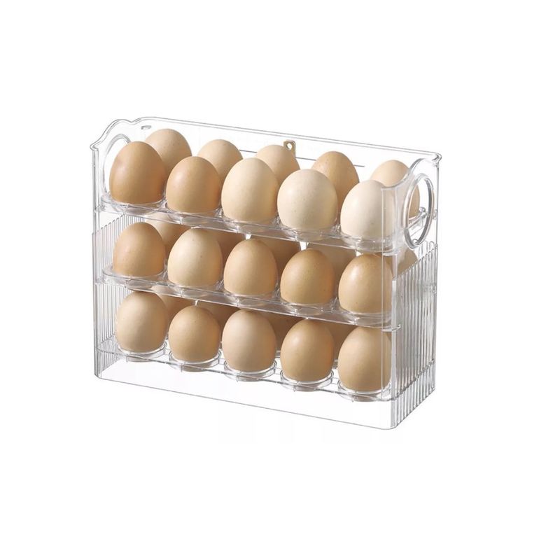 GENERICO - Organizador De Huevos Caja Para 30 Und Huevera Portahuevos